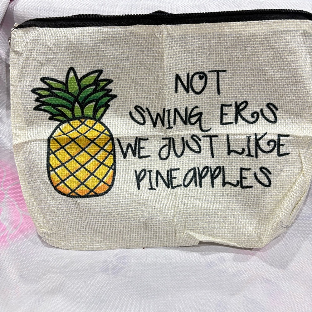 Make-up or pencil Pineapple Print Pouch